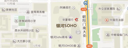 银河soho地图